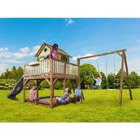 Produktbild AXI Spielhaus Liam mit Sandkasten, Doppelschaukel & Rutsche