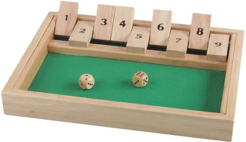 VEDES Großhandel GmbH - Natural Games Klappbrett 27x19 cm, für 2 bis 10 Spieler, ideal für Familien- und Spieleabende