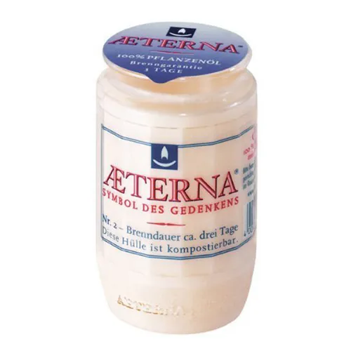 Aeterna-Ewiglichtoelkerzen Nr.2 weiss