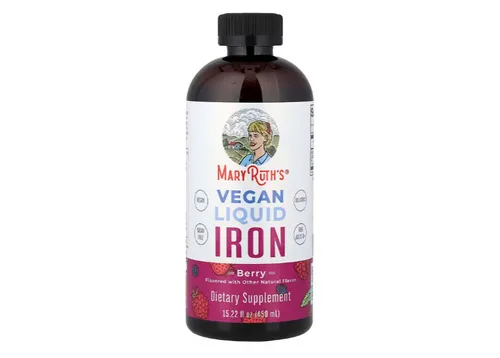 MaryRuth's, Vegan Liquid Iron, veganes flüssiges Eisen, ab 4 Jahre, Beere, 450ml