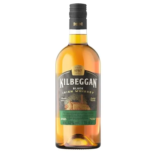 Kilbeggan Black | Traditional Irish Whiskey |mit leichtem Torf-Anteil | 40% Vol | 700ml Einzelflasche