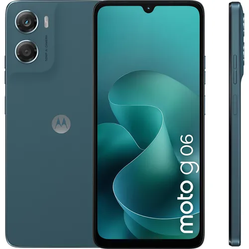 Motorola moto g06 Smartphone – 128 GB, 50 MP Kamera, 6,88 Zoll in Blau - Erleben Sie das Motorola moto g06 mit großem 6,88 Zoll HD+ Display und 50 MP Kamera. Ideal für Multimedia und Alltag, bietet es 128 GB Speicher und einen langlebigen Akku für ununterbrochenen Genuss.