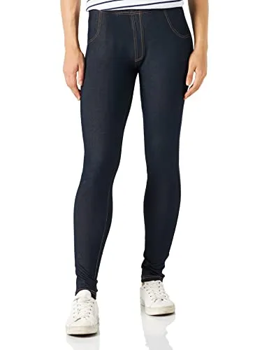 Nur Die Damen Treggings Leggings Blau (dunkeljeans 339) von NUR DIE