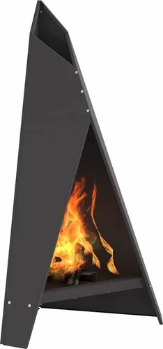 vidaXL Feuerstelle Pyramide 58x36x100 cm Cortenstahl
