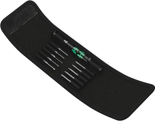 Wera 05135938001 Kraftform Kompakt Micro-Set 11 - 11-teiliges Elektroniker-Schraubendrehersatz, blitzschneller Klingenaustausch für feinmechanische Anwendungen