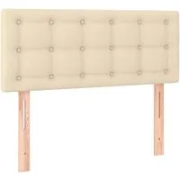 vidaXL Kopfteil Creme 80x5x78/88 cm von vidaXL
