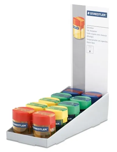 STAEDTLER 511 006 Einfach-Spitzdose 10 Stück farbig sortiert