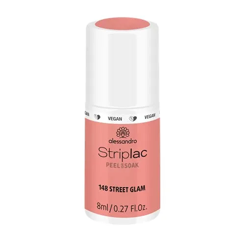 alessandro Striplac UV-Nagellack Street Glam – Schonend und langanhaltend – Einfache Entfernung dank Peel-Off-Technologie – Vegan und tierversuchsfrei – 8 ml