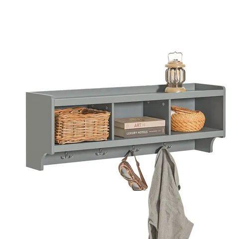 SoBuy Wandgarderobe FHK28 in grau von SoBuy
