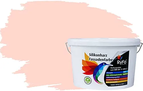 RyFo Colors Silikonharz Fassadenfarbe Rottöne, 1 L - Hochwertige Silikonharz Fassadenfarbe in modernen Rottönen für bis zu 6 m². Wetterbeständig, wasserabweisend und mit hervorragender Deckkraft für langlebige, gepflegte Oberflächen.