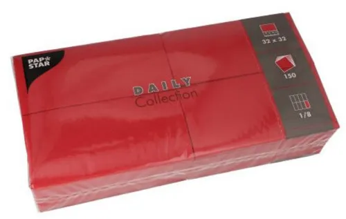 Papierservietten Rot von PAPSTAR