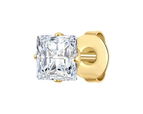 True Rebels Herren Ohrstecker aus Edelstahl mit Zirkonia - Ohrstecker aus Edelstahl in gelbgold, verziert mit funkelndem Zirkonia. Perfekt für stilbewusste Männer, die eleganten Schmuck schätzen.