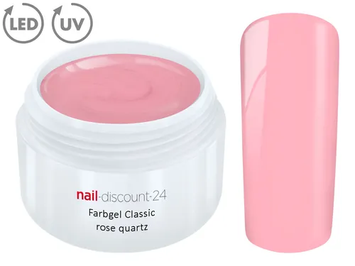 Color UV Gel LED FARBGEL ROSE QUARTZ French Modellage Nail Art Design Nagel Rosa