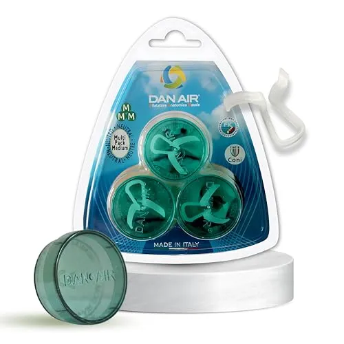 Anti Schnarch Nasendilatator, Schnarchstopper Mittel und für Sport - Geprüft vom Italienischen Olympischen Komitee - Made in Italy - 3 MEDIUM
