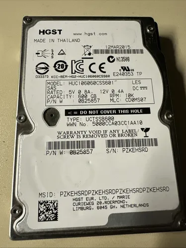 Hitachi HUC106060CSS600 600GB 10K RPM SAS Festplatte