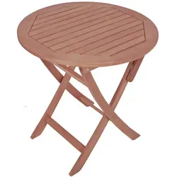 Gartentisch STOCKHOLM | runder Klapptisch aus FSC Eukalyptus - Gartentisch Klapptisch Stockholm, Ø 70 cm aus wetterfestem Eukalyptus. Ideal für sonnige Runden im Freien, mit elegantem Design und robustem Material.