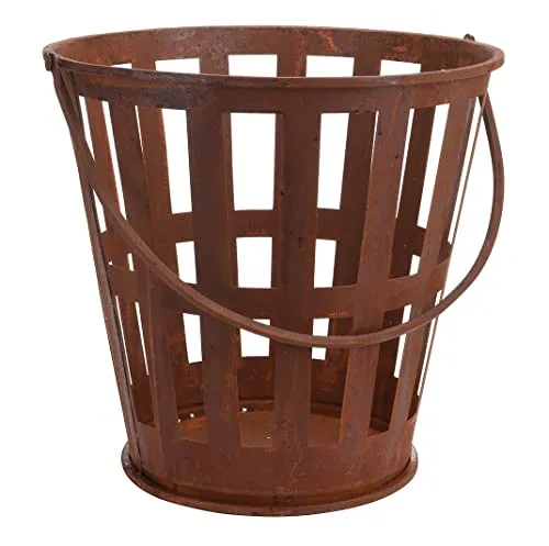 Metalen vuurkorf met hengsel Braun - Ø38cm x 38cm Hoog