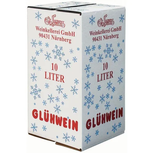 St. Lorenz Christkindl Glühwein 10 l - Premium Glühwein aus erlesenem Rotwein mit speziellen Gewürzen, ideal für gemütliche Winterabende – einfach erwärmen und genießen!