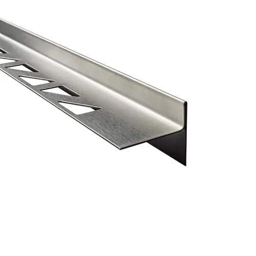 Dusch-, Keil-Profil Gefälleprofil begehbare Dusche gebürstet 10mm Rechts 100cm