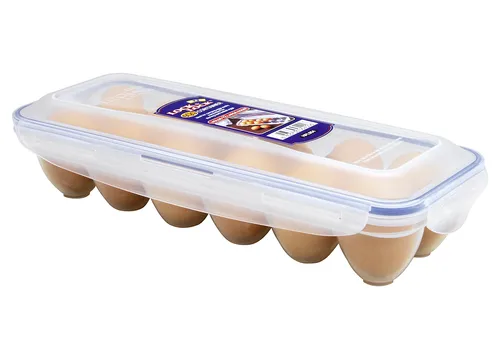 Lock & Lock Eierbox HPL954 für 12 Eier - Vorratsdosen, bruchsicher und 100% luft- und wasserdicht, verlängert die Frische Ihrer Eier und schützt sie vor Beschädigungen.