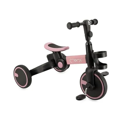 MoMi 3-in-1 Kinderdreirad FILO für Kinder ab 1 Jahr - Vielseitiges 3-in-1 Dreirad für Kinder ab 1 Jahr, das sich schnell zum Zweirad oder Laufrad umwandeln lässt. Mit verstellbaren Höhen und pannensicheren 6'' Rädern für sicheres Fahren und einfachen Transport dank Knopfdruck-Funktion.