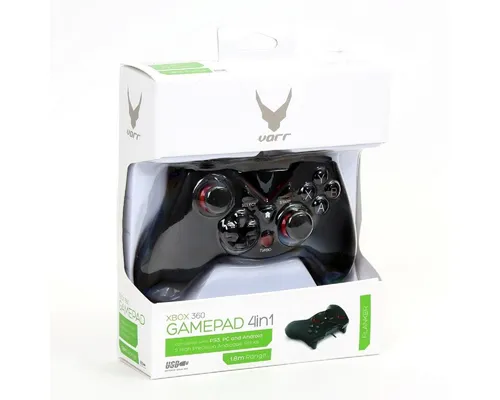 Platinet OGPXBOXNEW Gaming Controller für PS3, Xbox 360 und PC - Vielseitiger Gaming Controller in Schwarz, ideal für actionreiche Spiele auf PS3, Xbox 360 und PC. Ergonomisches Design für komfortablen Spielspaß.