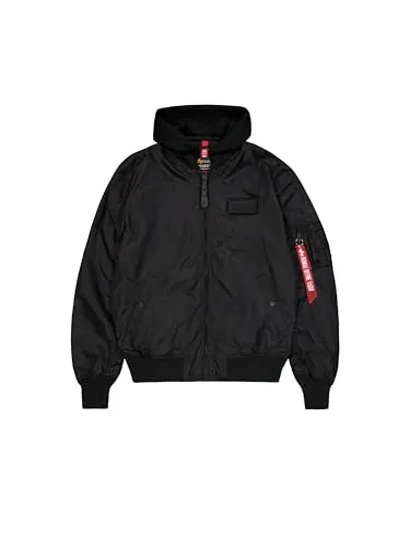 Produktbild Alpha Industries MA-1 TT Fliegerjacke mit Kapuze schwarz Herren