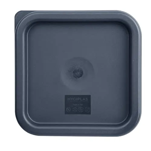 Hygiplas Deckel für kleinen quadratischen Lebensmittel-Aufbewahrungsbehälter, blau CF043