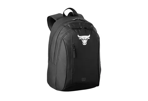 Wilson Rucksack NBA Team - Chicago Bulls - Sportfan Rucksack aus strapazierfähigem Polyester, ideal für einen Basketball in offizieller Größe. Mit stilvollem Team-Logo in Silber repräsentierst du die Chicago Bulls beim Training oder in der Schule.