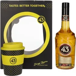 Licor 43 CUARENTA Y TRES ORIGINAL 31% Vol. 0,7l in Geschenkbox mit Coffeecup