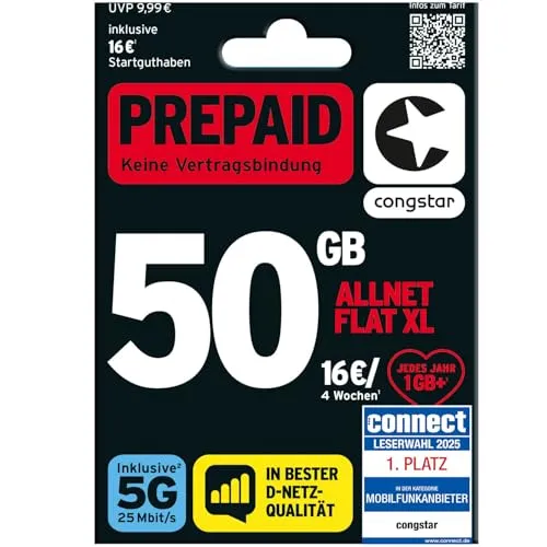 Handy-Prepaid- & -SIM-Karten von congstar