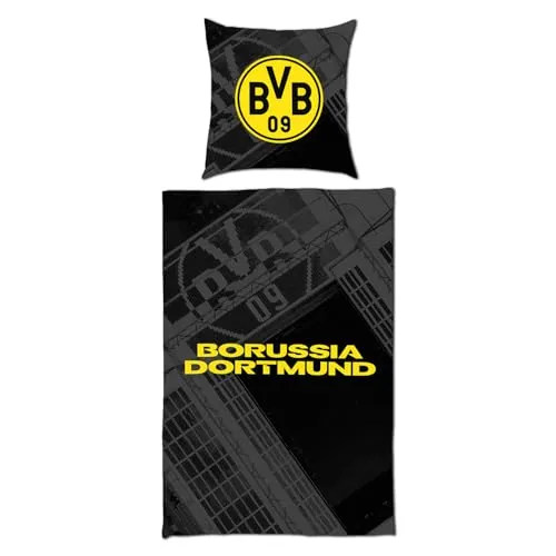 Dortmund BVB Biberbettwäsche Stadion 135 x 200cm
