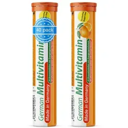 German Multivitamin Brausetabletten 2x20 Stk. Orangengeschmack