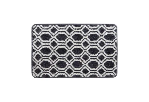 Floordirekt Badematte Casablanca, Höhe 11 mm, Mikrofaser in schwarz von Floordirekt