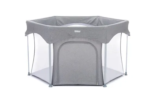 Fillikid Laufstall Laufgitter Athen Exklusiv - Laufgitter für Babys mit gepolstertem Boden, ideal für sicheres Spielen und Krabbeln zu Hause oder unterwegs. Leicht zusammenlegbar und mit praktischer Tragetasche.