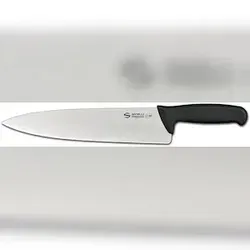 AMBROGIO SANELLI Supra - Koch-Tranchiermesser 28 cm - Küchenmesser aus hochwertigem Stickstoffstahl mit 28 cm Klinge. Ideal zum Zerkleinern von Fleisch, Fisch und Gemüse. Ergonomischer Griff für sicheren Halt und müheloses Schneiden.