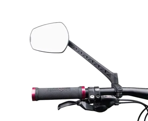 ZEFAL Espion E80 - Hochwertiger Fahrradspiegel für E-Bikes - Fahrradspiegel in Schwarz mit 80 cm², bietet optimale Sicht und erhöht die Sicherheit auf Fahrten.