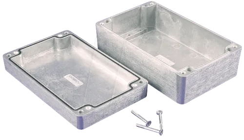 1550Z116 Alugehäuse 160 x 100 x 60 mm - Universalgehäuse mit IP66, robustes Aluminium-Druckguss-Design, ideal für häufiges Öffnen, einfache Wandmontage und glatte Oberfläche ohne scharfe Kanten.