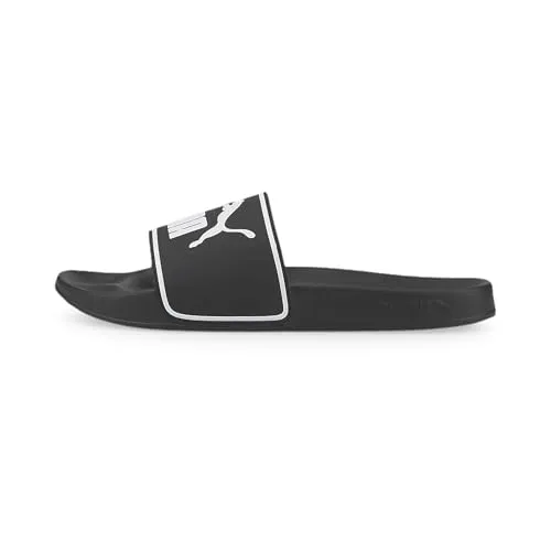 PUMA Herren Sandalen Leadcat 2.0 - Badeschuhe mit gepolstertem Lederriemen und geformtem Fußbett für höchsten Komfort. Ideal für den Sommer, ob zu Hause oder am Pool, mit optimalem Grip auf nassem Untergrund.