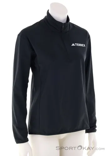 adidas Terrex MT CW HZ T FL Damen Fleecejacke - Schwarz - M - Funktionsjacken: Hochwertige Fleecejacke für Damen, ideal für Outdoor-Aktivitäten, bietet Wärme und Komfort bei kaltem Wetter.