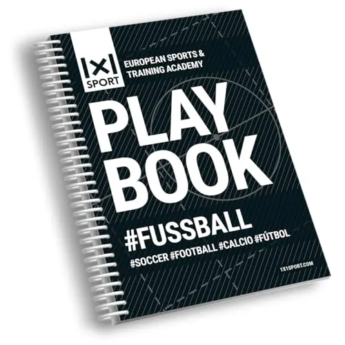 Das Favorit 1x1SPORT PlayBook #FUSSBALL | Spielfeldvorlagen & Training für Fußballtrainer (Ringbuch, Fußballübungen & Taktiknotizbuch, Din-A5-Format, 200 Seiten)