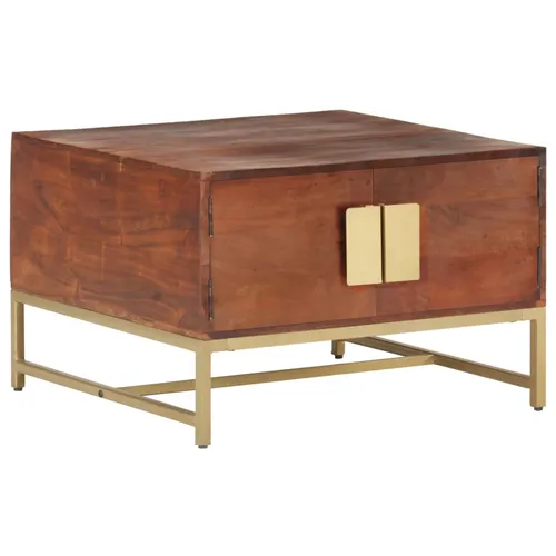 vidaXL Couchtisch Honigbraun 67x67x45 cm aus Akazien-Massivholz