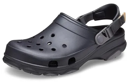 Crocs Classic All Terrain Glog Sandale Größe 37, schwarz - Sandalen in SUV-Style, leicht und superbequem, mit verstellbarem Fersenriemen für optimalen Halt.