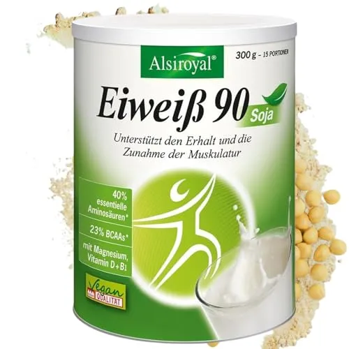 Alsiroyal Eiweiß 90 Soja vegan – 36g Protein pro Portion