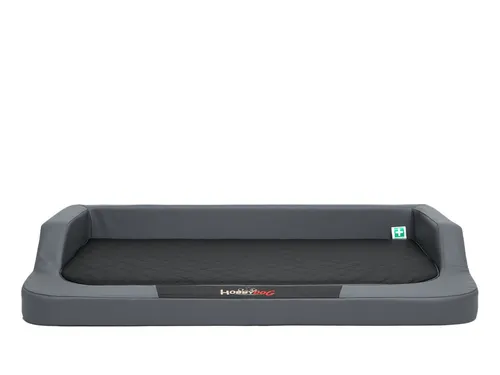 Bjird Tierbett Ergonomisches Hundebett Medico aus Kunstleder, orthopädische Hundesofa mit Memory Foam, Für kleine, mittelgroße und große Hunde, Bezug abnehmbar und waschbar