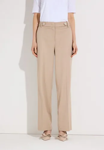 weite Hose mit Rips-Struktur von MORE & MORE - Elegante, gerade geschnittene Hose mit feiner Rips-Struktur. Ideal für Business- und Freizeitlooks. Das elastische Material sorgt für hohen Tragekomfort und passt perfekt zu Blazer oder Shirt.