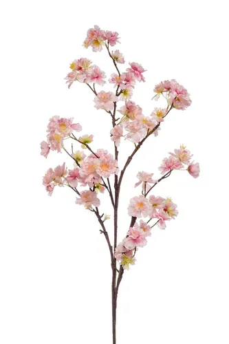 artplants Deko Kirschblütenzweig GIMA, rosa, 120 cm - Künstlicher Kirschblütenzweig in zartem Rosa, ideal für dekorative Arrangements. Perfekt für jeden Anlass und langlebig im Einsatz.