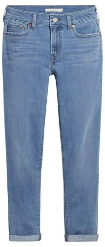 Levi's Mid Rise Boyfriend Jeans Damen Gr. 32 - Jeans in Lapis Topic, lässiger Schnitt mit robuster Denim-Qualität, ideal für vielseitige Freizeitlooks und pflegeleicht dank elastischem Material.