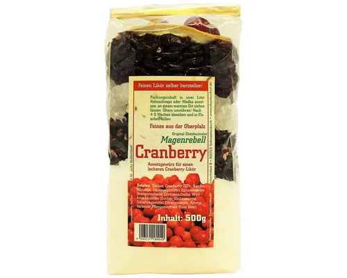 Biller Gewürz, Magenrebell Cranberry Likör Ansatzmischung für Kräuterlikör 500g
