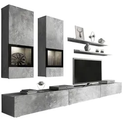 INOSIGN Wohnwand Baros, Set (6-St), beton-optik von Inosign